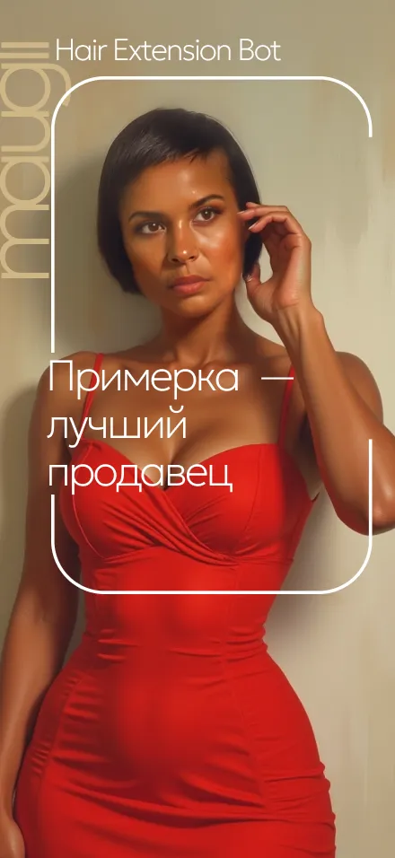 Скриншот демо AI Hair Extension Bot