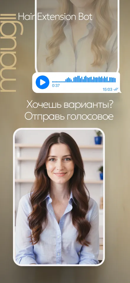 Скриншот демо AI Hair Extension Bot