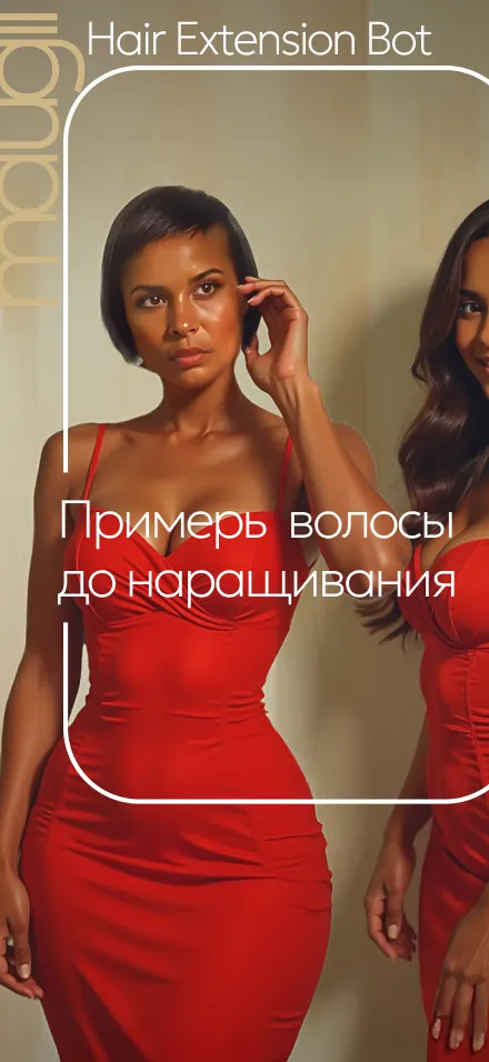 Скриншот демо AI Hair Extension Bot